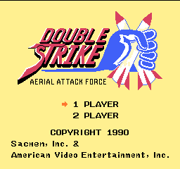 Double Strike - Aerial Attack Force (USA) (Unl) (v1.0) Title Screen